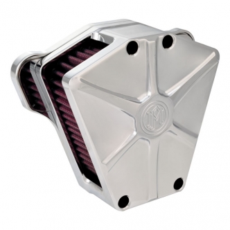 Performance Machine Air Cleaner Array in Chrome Finish For CV Carb, 1993-2006 All B.T., Delphi Inj., 2001-2015 Softail, 2004-2017 Dyna (Excluding 2017 FXDLS), 2002-2007 Touring Models (0206-2082-CH)