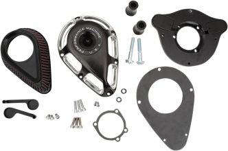 Performance Machine Jet Air Cleaner in Contrast Cut Finish For CV Carb, 1993-2006 B.T., Delphi Inj, 2004-2017 Dyna (Excluding 2017 FXDLS), 2001-2015 Softail, 2002-2007 FLT, Touring Models (0206-2112-BM)