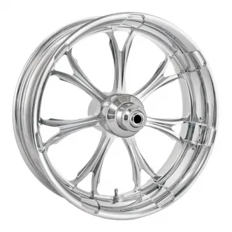 Performance Machine 21 x 3.5 Front Paramount Wheel In Chrome Finish For Harley Davidson 2007 FXST, 2007-2011 FXSTC, 2007-2009 FXSTB, 2007 FXSTD & 2011-2013 FXS Non-ABS Models (1240-7106R-PAR-CH)