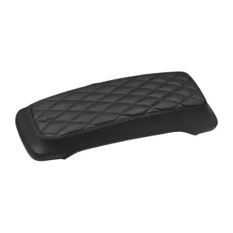 Mustang Diamond Style Vinyl Saddlebag Lid Cover in Black Finish For 1993-2013 FLT/Touring Models (77636)