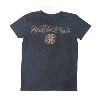 West Coast Choppers Eagle Crest T-shirt Magic Day Blue Size Large (ARM346419)