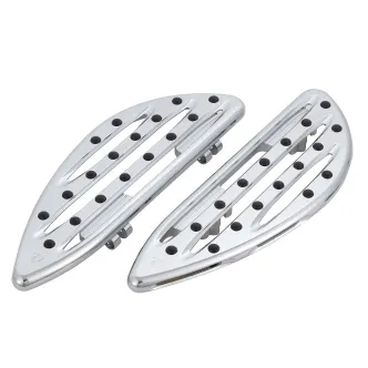 Arlen Ness Deep Cut Driver Floorboards In Chrome For Harley Davidson 2018-2023 M8 Softail Models (410-004)