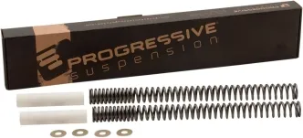 Progressive Suspension Heavy Duty 41mm Fork Spring Kit For 1949-1986 FL, FLH 4sp, 1980-1981 FLT 5sp, 2002-2005 FLHR, 2006-2013 FLT/Touring (Excluding Trikes), 1984-2015 FXST, 1984-2017 FLST, 1980-1986 FXWG, 1996-2003 FXDWG Models (11-1536)