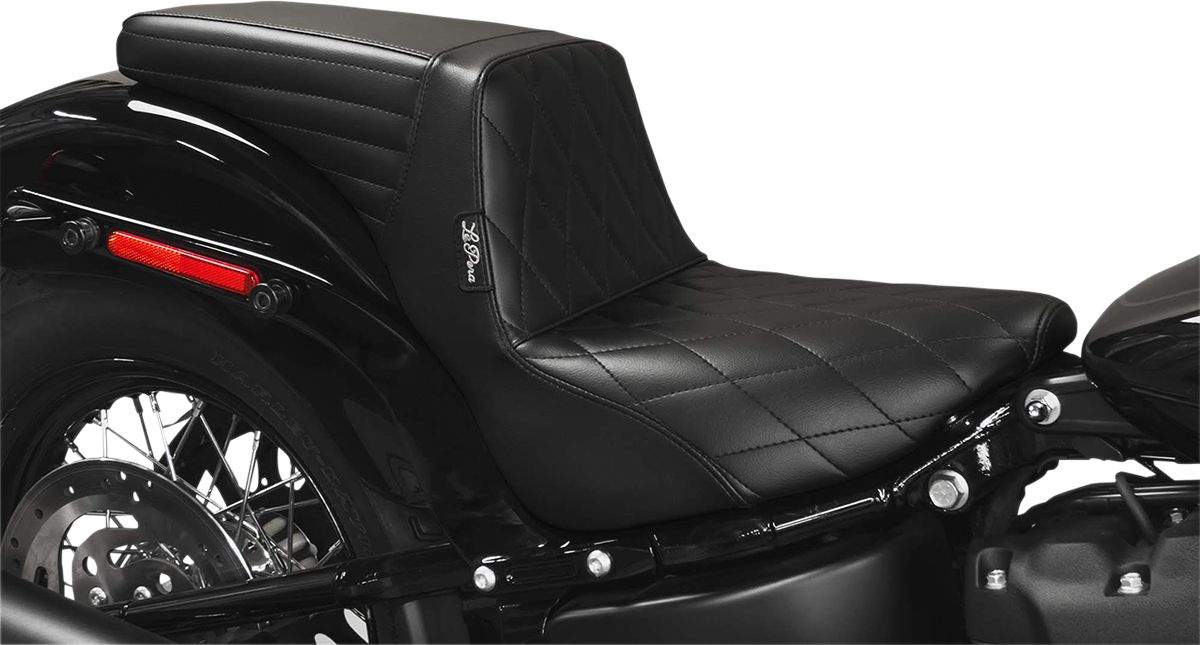 Le Pera Kickflip Diamond Stitch Seat For Harley Davidson 2018 2022 Softail Fxbr Breakout Models