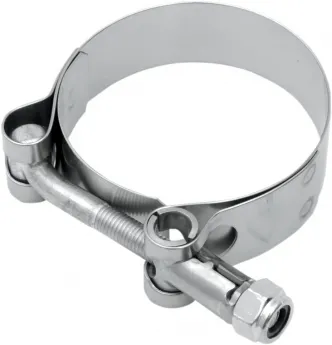 SuperTrapp T-Bolt Clamp 1.75 Inch (44.5mm) Diameter In Stainless Steel Finish (094-1750)