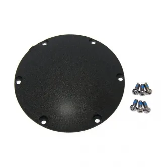 DOSS Domed 6 Hole Derby Cover in Wrinkle Black Finish For 2004-2022 XL Sportster & 2008-2012 XR1200 Models (ARM843515)