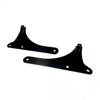 Cycle Visions Rigid Sissy Bar Side Plates 8.25 To 8.75 Inch Wide in Black Finish For 2018-2021 Softail FLHS Heritage & FLDE Deluxe Models (ARM796785)