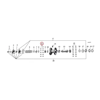 DOSS Right Side Pinion Shaft Crankcase/Wheel Rollers +.0002 Inch Size For 1958-1986 Big Twin, 1930-1957 Big Twin, 1936-1966 Big Twin Models (28 Per Pack) (ARM122269)