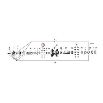 DOSS Right Side Pinion Shaft Crankcase/Wheel Rollers +.0008 Inch Size For 1958-1986 Big Twin, 1930-1957 Big Twin, 1936-1966 Big Twin Models (28 Per Pack) (ARM536905)