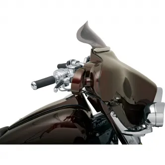 Klock Werks 6.5 Inch Flare Bagger Windshield in Dark Smoke Finish For 1999-2013 FLHT, FLHTC, FLHX And HD FL Trike Models (KWW-01-0199-E)