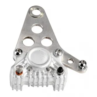 Kustom Tech Super Freni Rear Caliper Bracket in Raw Finish For Bottom Mount Rigid Frames (03-321)