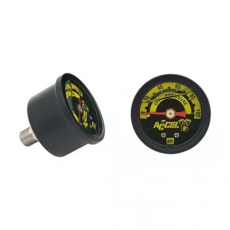 Accel 100PSI Oil Pressure Gauge in Black Finish (7122B)