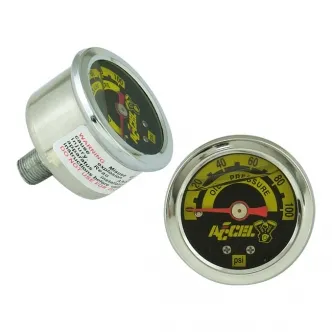 Accel 100PSI Oil Pressure Gauge in Chrome Finish (7122)