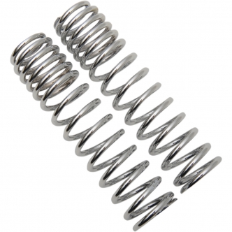 Progressive Suspension Heavy Duty Rate 105-150 PSI Replacement Shock Springs in Chrome Finish For 412 Series (03-1368C)