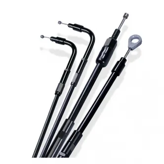 Barnett +4 Inch Clutch Cable 53 Inch Outer Cable Length in Stealth Black Finish For 1968-1984 4-Speed Big Twin Models (ARM317075)