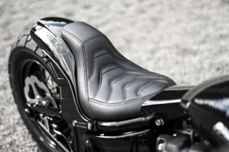 Killer Custom Predator Seat For Bobbstr Fender Kit For Harley Davidson 2018-2023 M8 Softail Models With Bobbstr Rear Fender Kit (ST-8PREDATOR)