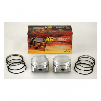 KB Performance 1340cc Evo BT +.010 Inch Diameter Pop-Up Piston Kit For 1984-1999 1340 Evo Big Twin Models (ARM376449)