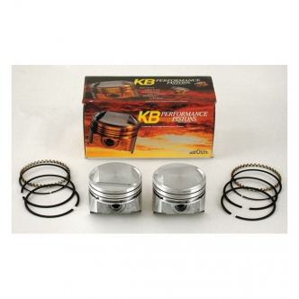 KB Performance +.010 Inch Diameter Pop-Up 9.5:1 CR Piston Kit For 1984-1999 1340 Evo Big Twin Models (ARM766449)