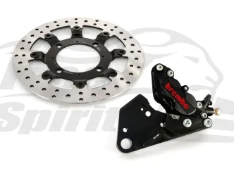 Free Spirits Upgrade Rear 4 Piston Caliper Kit In Black For Triumph Bobber & Speedmaster 1200 Models (305312K)