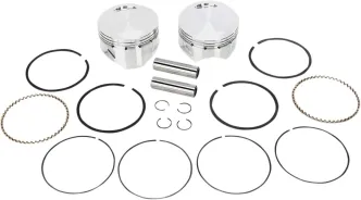 S&S 4 Inch Bore +.020 Inch Size Piston Kit For S&S 113 Inch SSW Engines & Limited Edition Anniversary S&S 110 Inch SE Engine (92-1412)