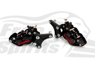 Free Spirits 4 Piston Front Brake Calipers In Black For Triumph Street Triple N 675 & S 660 Models (303801K)