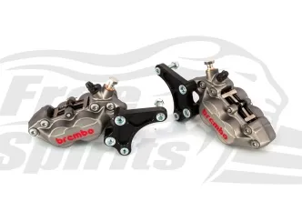 Free Spirits 4 Piston Front Brake Calipers In Titanium For Triumph Street Triple N 675 & S 660 Models (303801T)