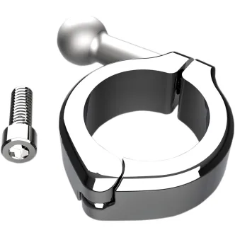 Ciro Aluminium Clamp Kit in Chrome Finish For 1.25 Inch Handlebar Diameter (50130)