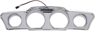 Ciro LED Lighted Dash Accent in Chrome Finish For 2014-2021 Electra/Glide/Ultra Classic/Ultra Classic Low/Ultra Limited/Ultra Limited Low & Street Glide Models (42200)