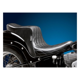 Le Pera Cherokee Diamond Stitched Seat In Black For Harley Davidson 2006-2017 Softail Models With 200mm Wide Tyre (LK-020DM)