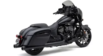 Cobra 4 Inch Neighbour Hater Dual Cut Slip-On Mufflers In Black For Indian 2014-2024 Chieftain, 2018-2024 Springfield, 2020-2024 Challenger & 2020-2024 Roadmaster Models (5208B)