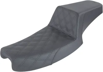 Saddlemen Step-Up Front Lattice Stitched Seat For Harley Davidson 1991-1995 Dyna FXDB-S, FXDB-D, FXDC, FXDL & FXD Models (891-04-172)