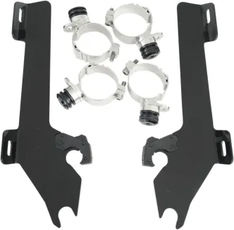 Memphis Shades Batwing Trigger-lock Kit In Black Finish For Yamaha Models (MEK1954)