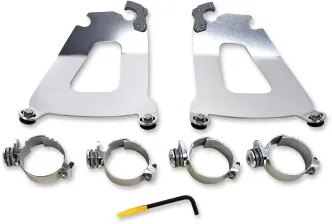 Memphis Shades Bullet Fairing Trigger Lock Mounting Kit in Polished Finish For Honda Models (MEK2012)