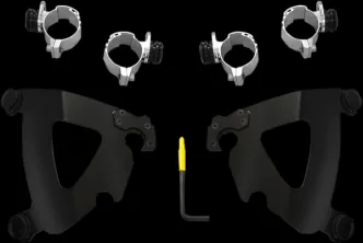 Memphis Shades Trigger-Lock Mounting Kit for Road Warrior Fairing In Black For HD Sportster Models (MEB2059)