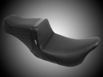 Le Pera TailWhip Basket Weave Seat In Black For Harley Davidson 2008-2023 Touring Models (LK-587BW)