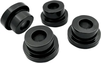 LA Choppers 5 Degree-Triple Tree Riser Angle Adapters In Black For Harley Davidson Models (LA-7400-00B)