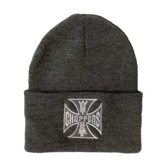 West Coast Choppers OG Roll-up Beanie Grey Melange (ARM927649)