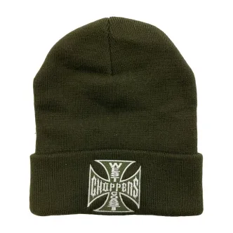 West Coast Choppers OG Roll-up Beanie Dark Olive (ARM137649)