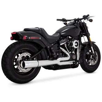 Vance & Hines Pro Pipe 2 Into 1 Exhaust System With PCX Technology In Chrome For Harley Davidson 2018-2024 M8 Softail Models (17387)