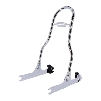 Doss 17.50 Inch Upright Sissy Bar Kit In Chrome For Harley Davidson 2005-2017 FLST/N/NSE & FLSTS, 2000-2006 FLSTF, 2000-2005 FXST/B/S Models (ARM840775)