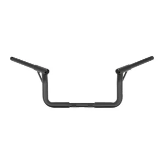 Burly Brand 1 1/4 Inch Louise B 8 Inch Handlebar In Black For Harley Davidson 2008-2023 FLHT & FLHX Models (E-Throttle With Batwing Fairing) With 1 Inch Inlet Diameter Risers (B12-7007B)