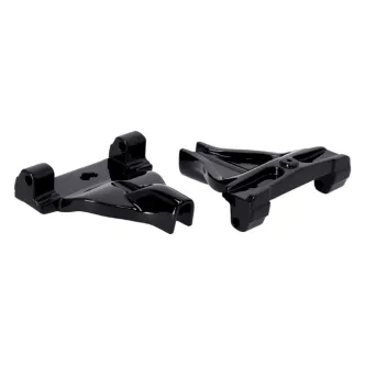 Doss Passenger Floorboard Mount Bracket Set in Black Finish For Harley Davidson 2018-2023 M8 Softail Models (ARM248649)