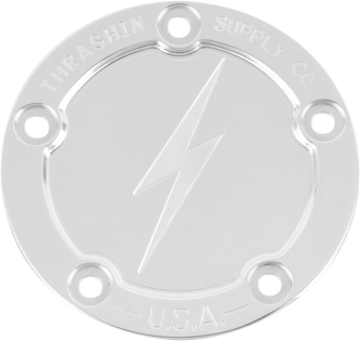 Thrashin Supply Co. Cover Point 5-HOLE Dished Polished (TSC-3026-2)