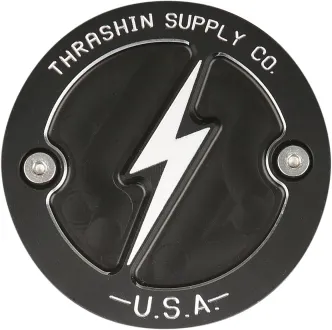 Thrashin Supply Co. Point Cover In Black Finish For 2017-2024 Milwaukee 8 Engines (TSC-3027-4)