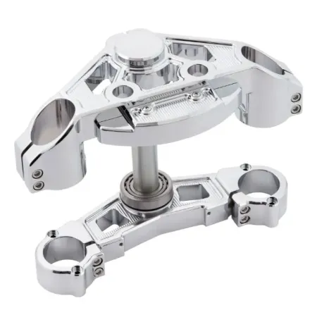 Arlen Ness Method Drop Triple Tree In Chrome For Harley Davidson 2015-2023 Touring FLTR Road Glide Models (130-008)