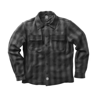 West Coast Choppers Wool Lined Plaidshirt Black/Grey Size Medium (ARM888289)