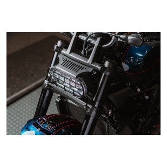 Killer Custom Headlamp Grill In Black For Harley Davidson 2021-2024 Sportster S RH1250S Models (SPS-GRILL)