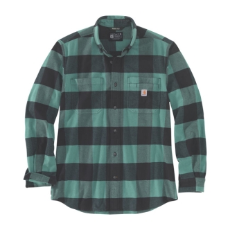 Carhartt Flannel Plaid Shirt Slate Green Size Large (ARM133059)