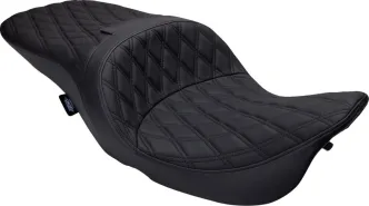 Drag Specialties Freedom Touring Seat With Black Stitching For Harley Davidson 2008-2024 Touring Road King, Electra Glide & Street Glide Models (0801-1504)