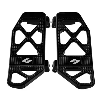 Kraus Max Lean Floorboards In Black For Harley Davidson 2006-2023 Touring Models (ST-FC-80-A)